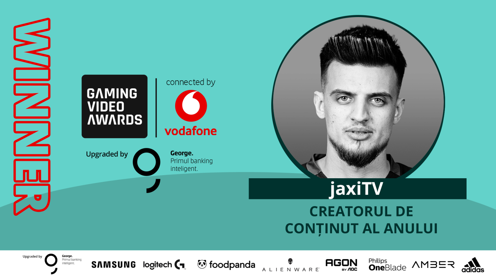 Jaxi câștigă, pentru a doua oară consecutiv, Creatorul anului la Gaming Video Awards