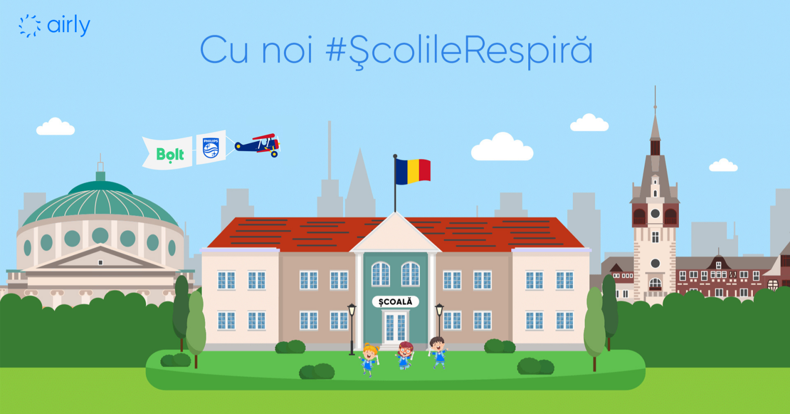 Jumătate dintre școlile din România, expuse la aer poluat
