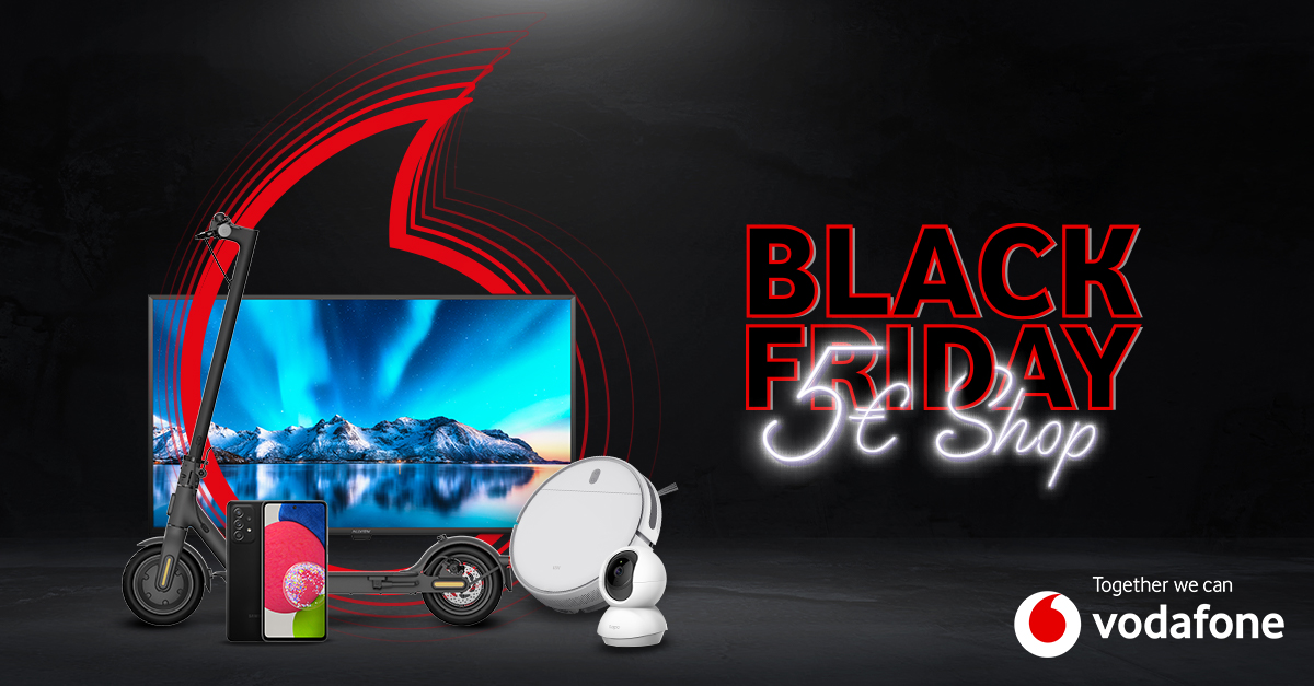 Black Friday la Vodafone: abonamente la 5 euro, gadgeturi de la 5 euro pe lună