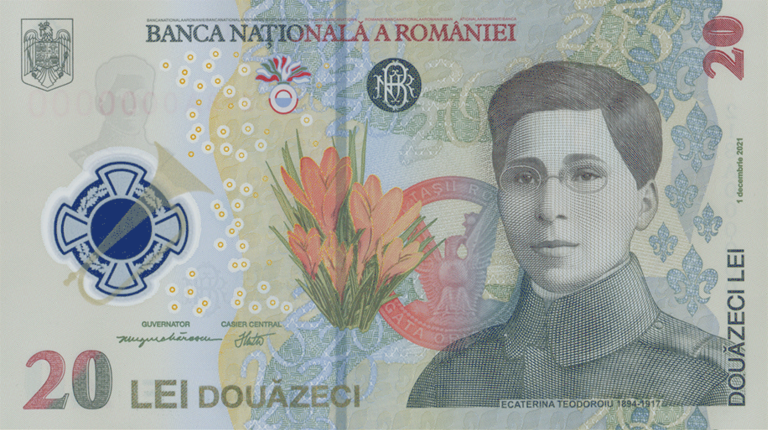 douazeci de lei fata