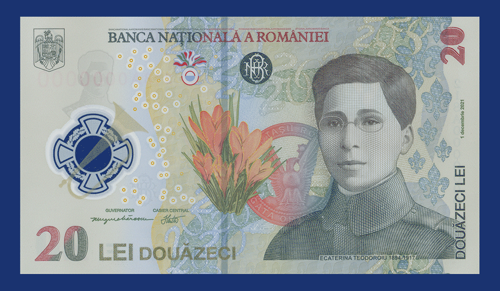 BNR lansează în circulație prima bancnotă cu imaginea unei femei, pe 1 decembrie