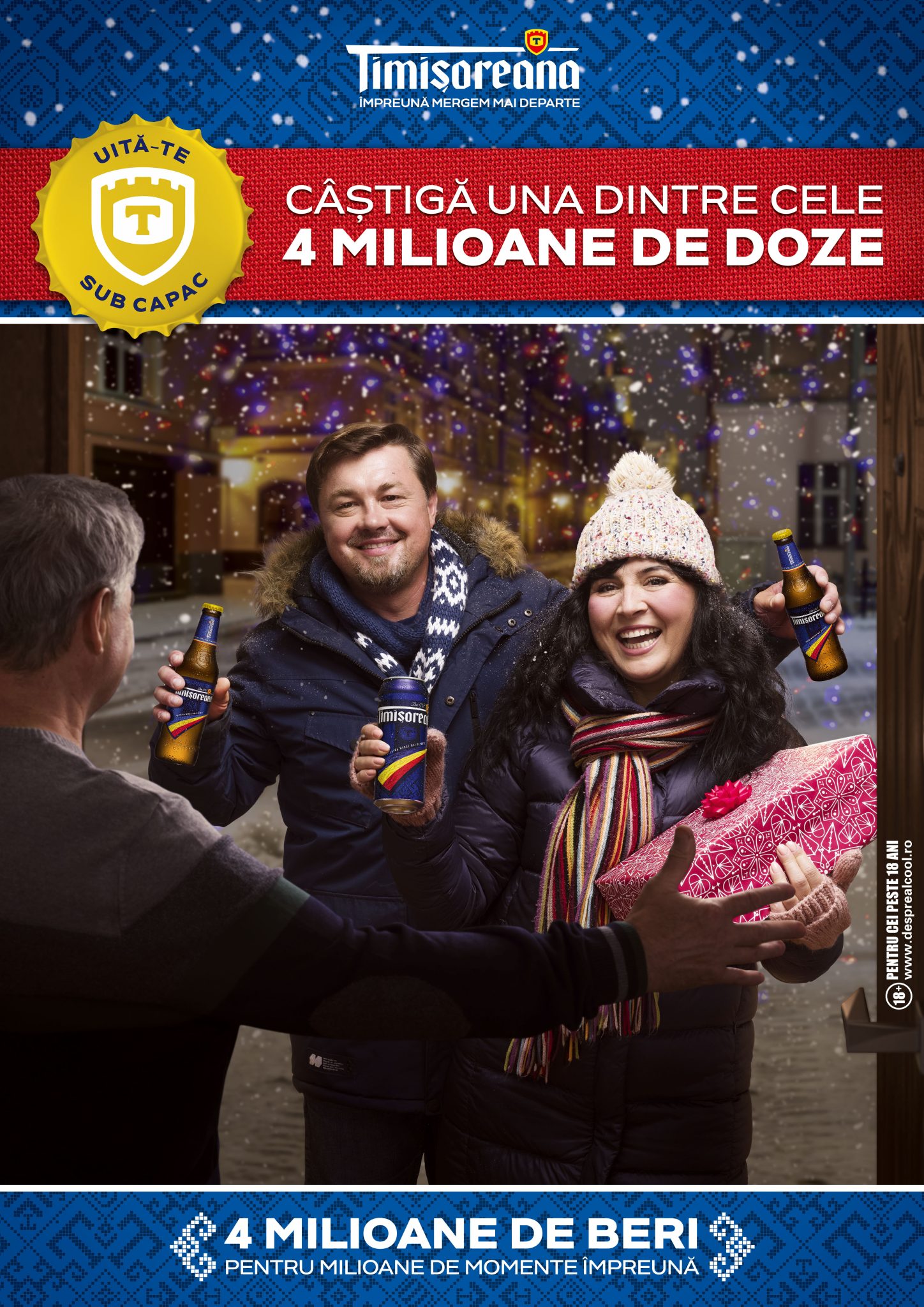Milioane de momente împreună de sărbători, celebrate de Timișoreana cu 4 milioane de beri