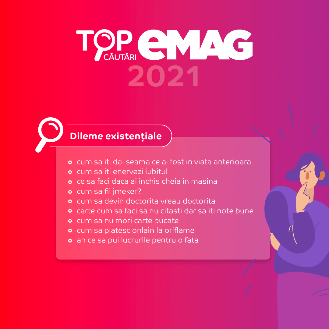 Cele mai amuzante căutări pe eMAG în 2021. Ce au căutat românii 10 Top 10