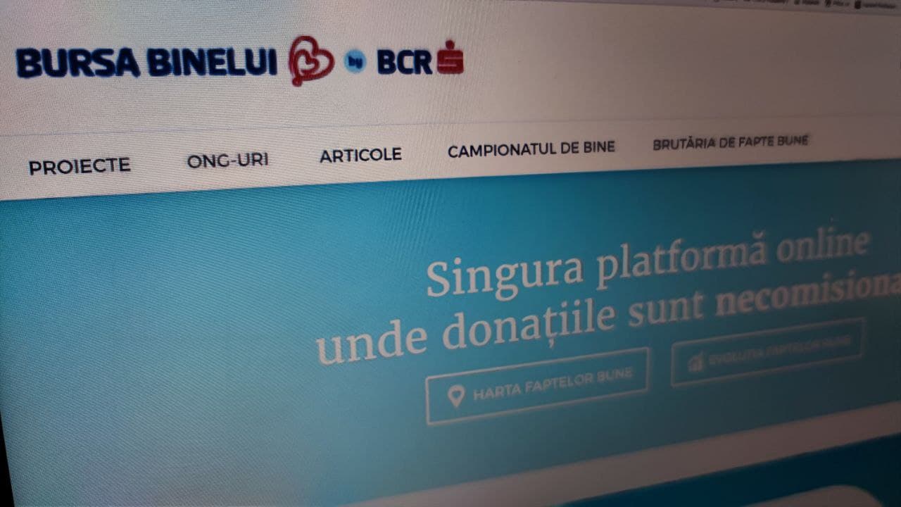 6000 de donații au fost înregistrate în acest an pe platforma bursabinelui.ro
