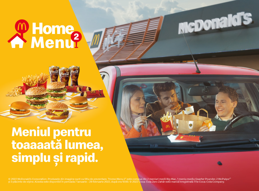 „Home Menu” le face viața mai ușoară fanilor McDonald’s, într-o campanie semnată DDB România