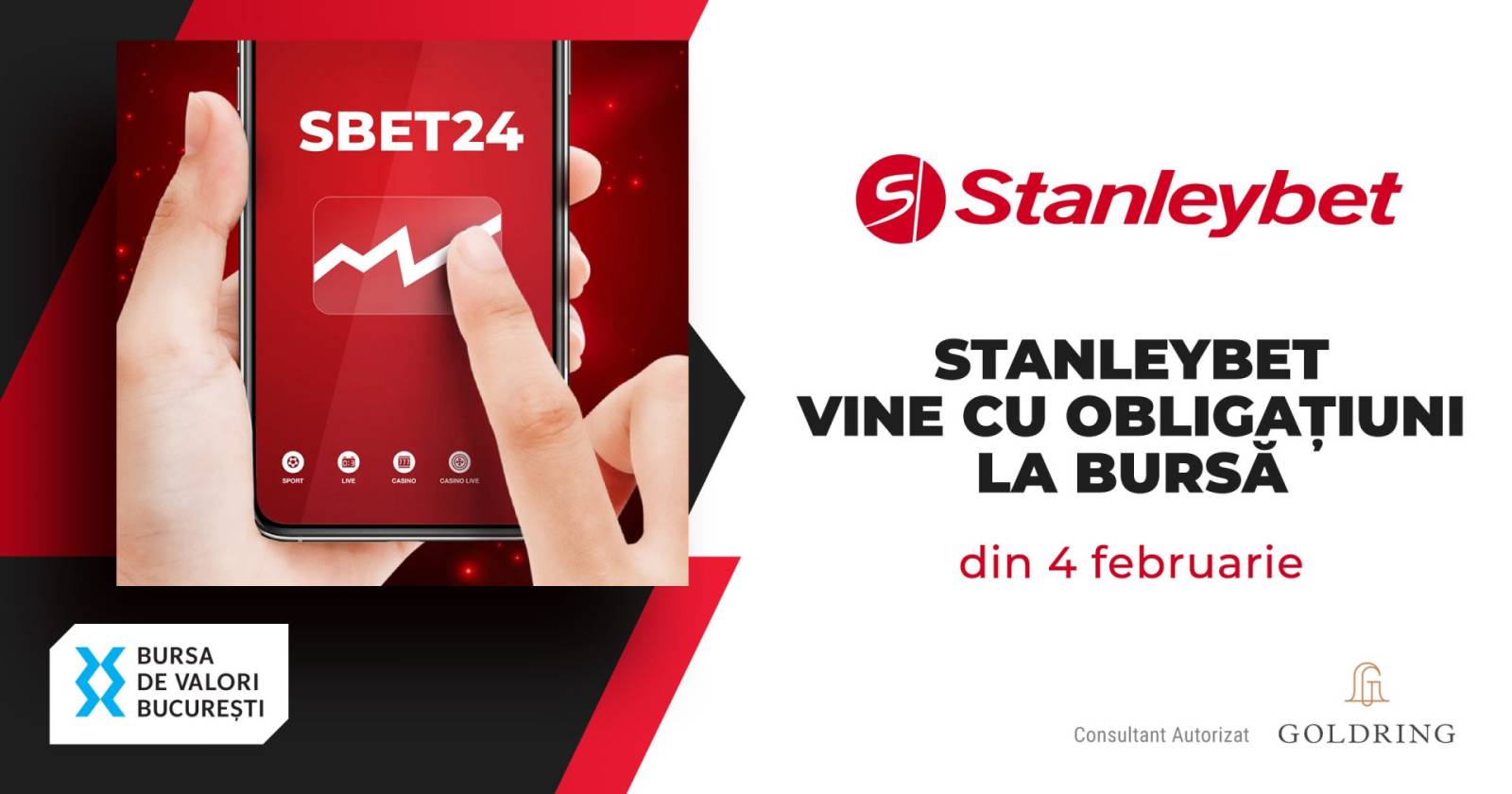 Stanleybet se lansează la Bursa de la București