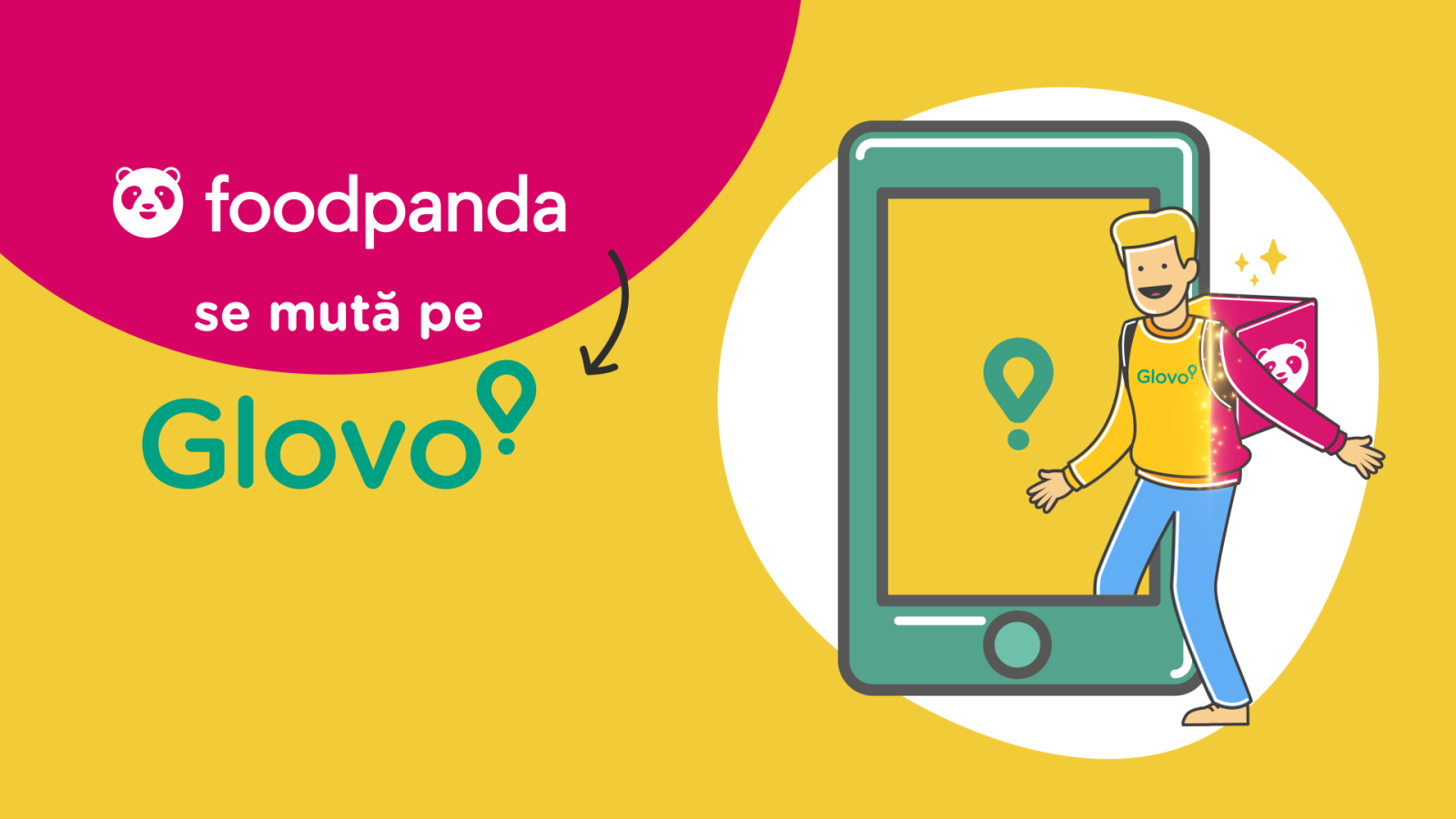 Foodpanda s-a mutat pe Glovo