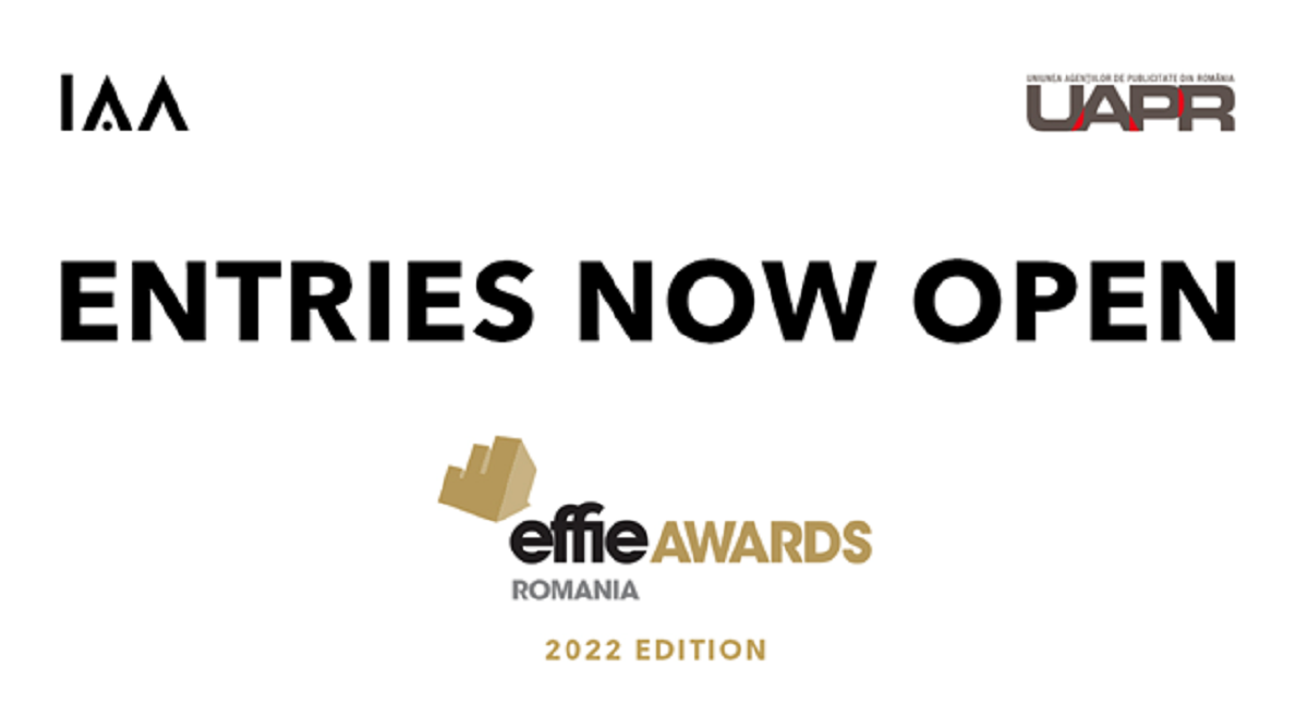 Start Call for Entries Romanian Effie Awards 2022. Înscrierile se fac online, până pe 13 aprilie