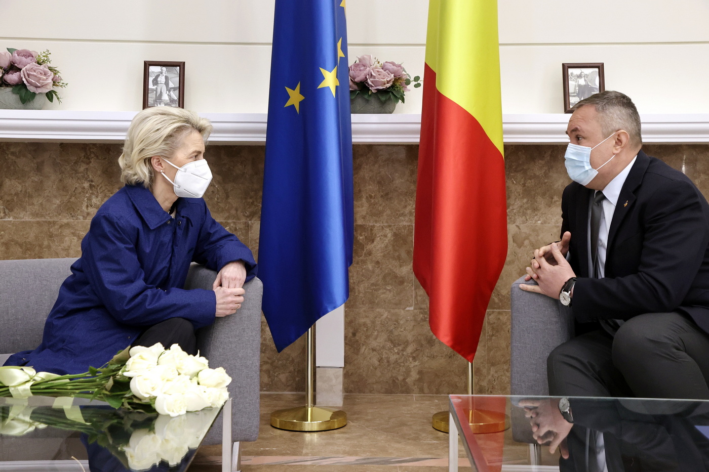Premierul s-a întâlnit miercuri seara cu Ursula von der Leyen