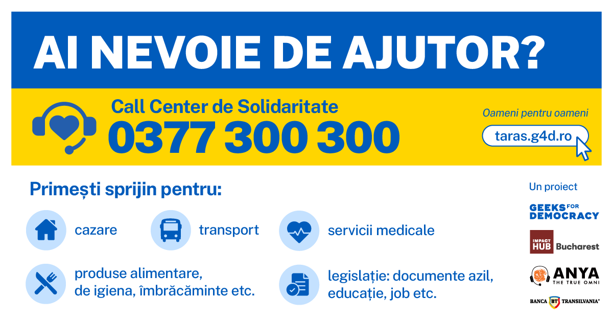 Biz Good News. Un call center de solidaritate devine operațional pentru refugiații din Ucraina