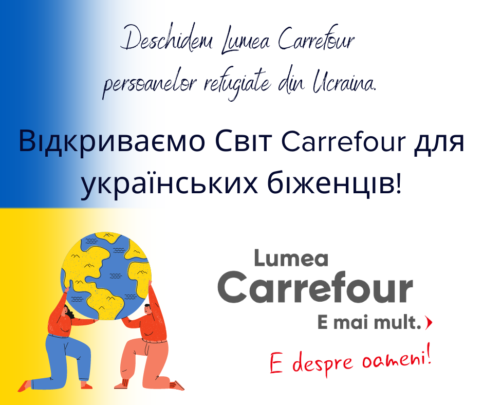 anunț Carrefour România angajare ucraineni