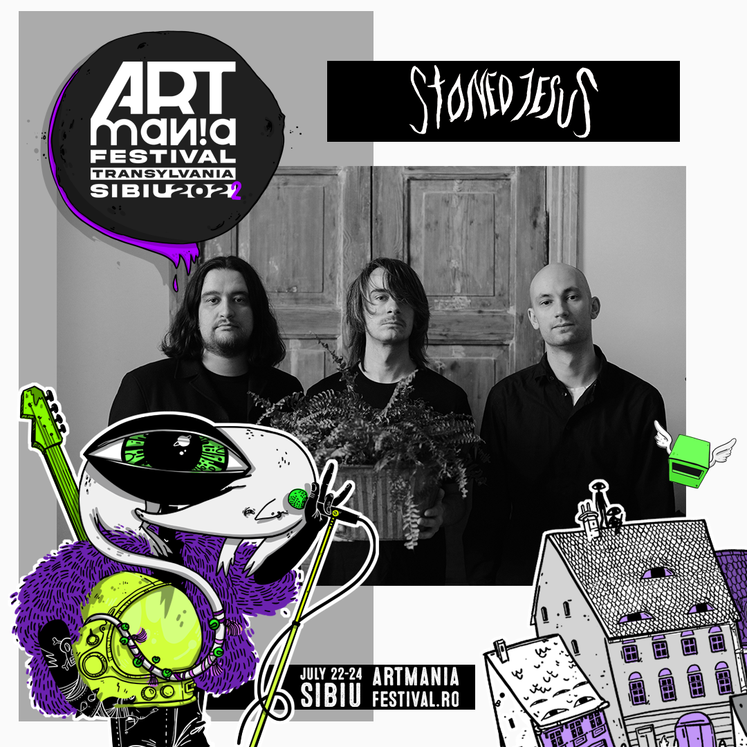 Stoned Jesus, trio-ul ucrainean de psych rock,  vine la ARTmania Festival 2022