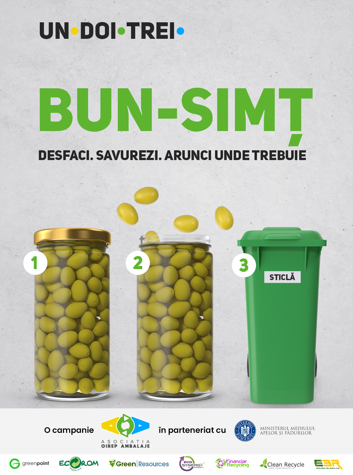 Asociația OIREP Ambalaje lansează Un Doi Trei