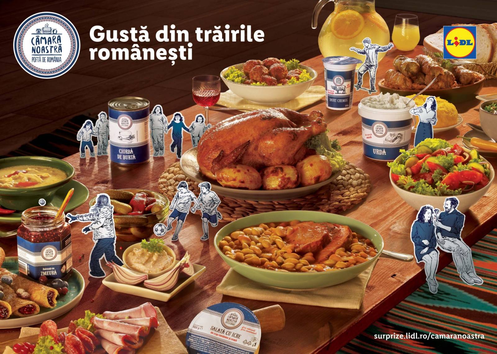 Gustă din trăirile românești – noua campanie Lidl România și Mullen pentru gama de produse Cămara No...