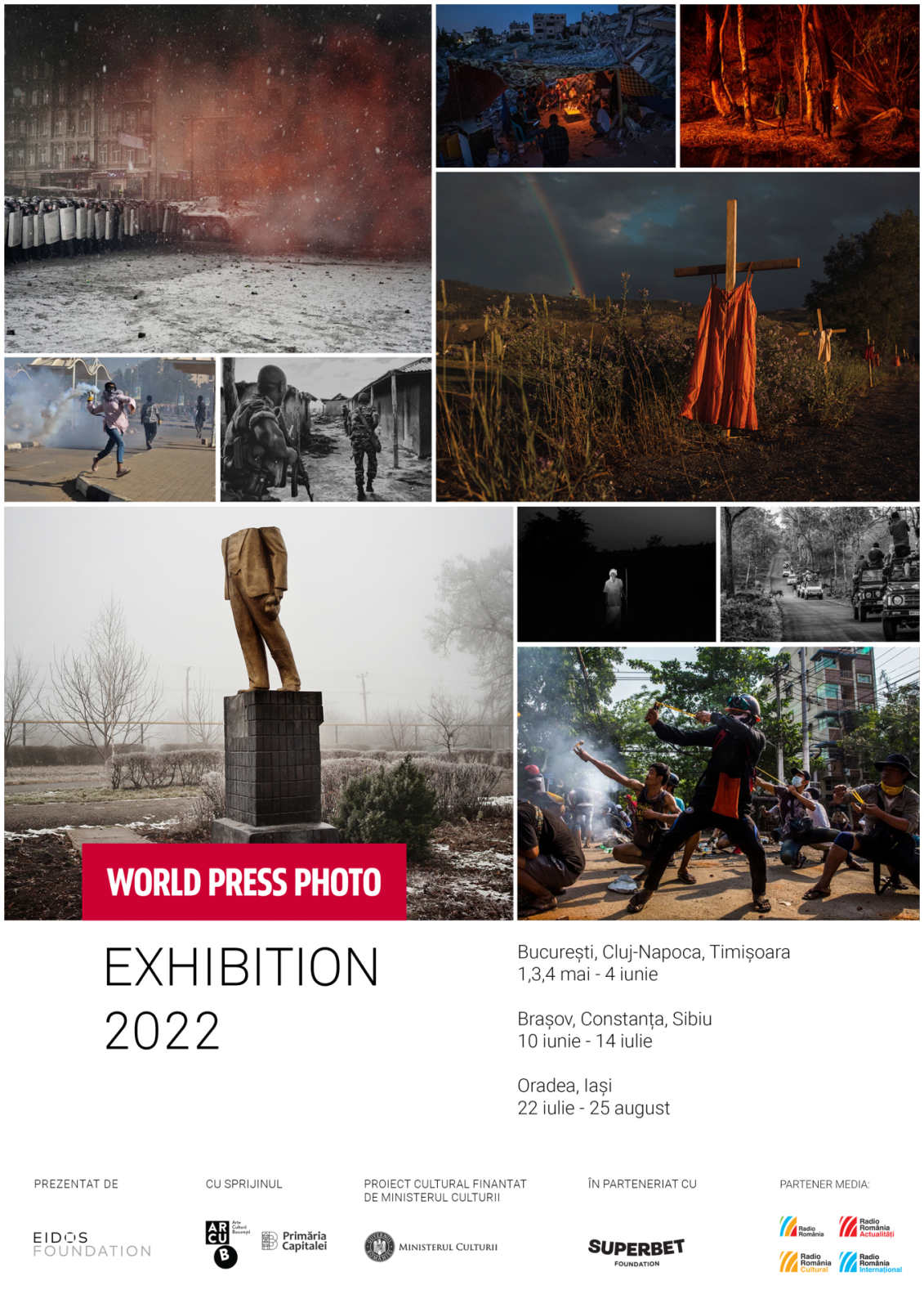 De ziua mondială a libertății presei, expoziția World Press Photo se poate vizita în piețele publice din București, Cluj și Timișoara 1 World Press Photo 2022 afiș
