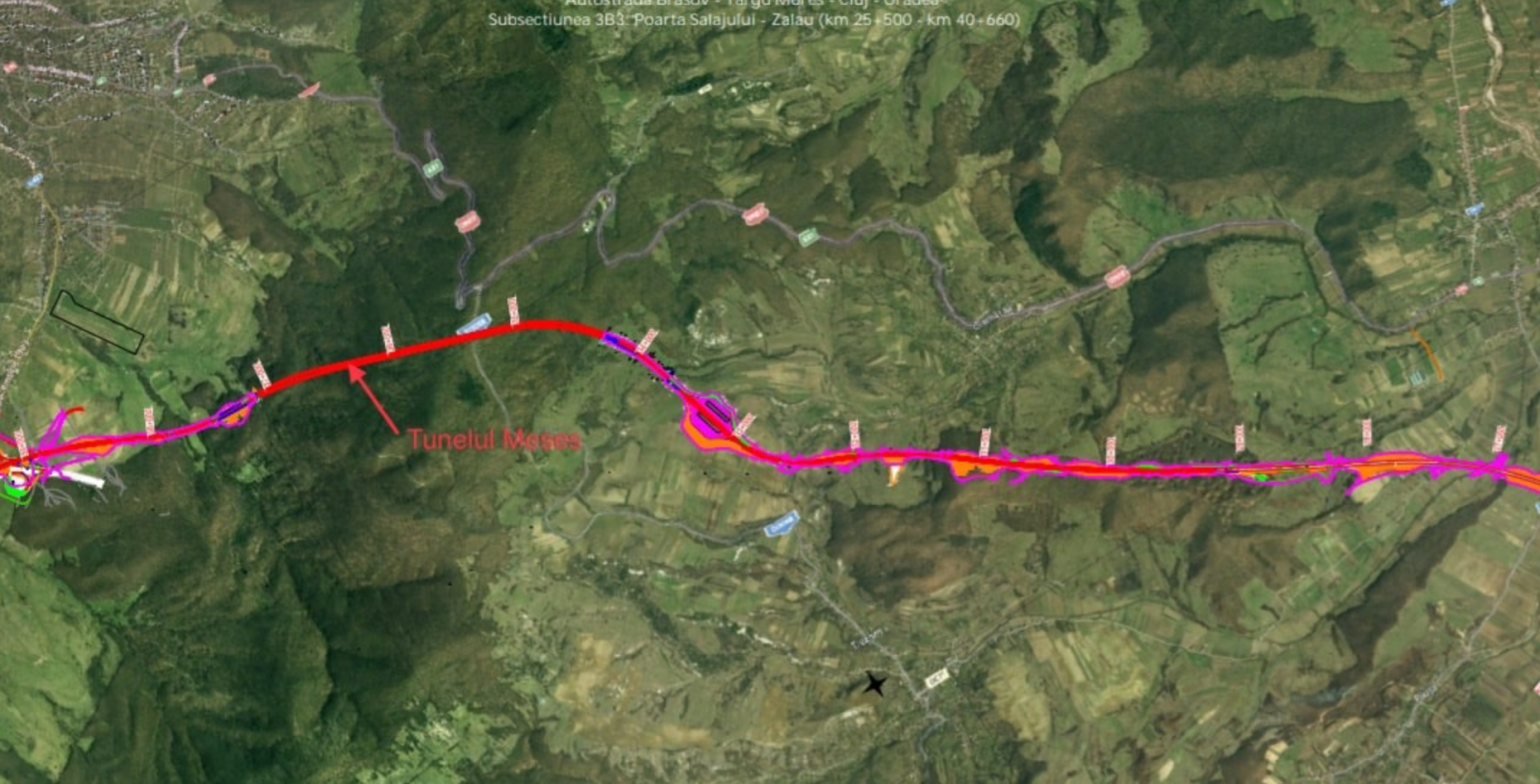 Cel mai lung tunel auto din România va avea 2,9 kilometri pe cel mai dificil lot al autostrăzii Tran...