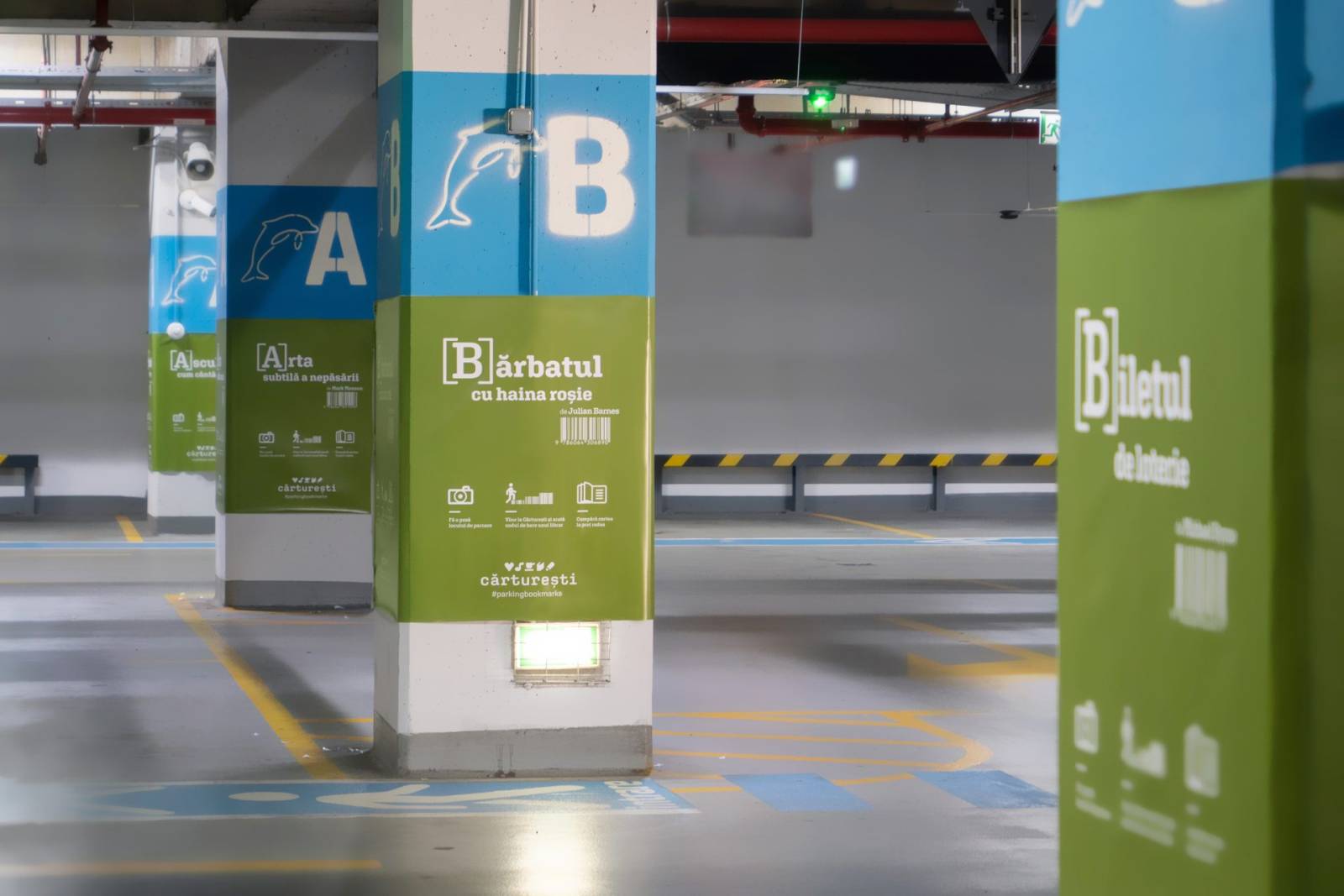 #ParkingBookMarks, o campanie inedită Cărturești, ce transformă o parcare în vouchere de reducere la...