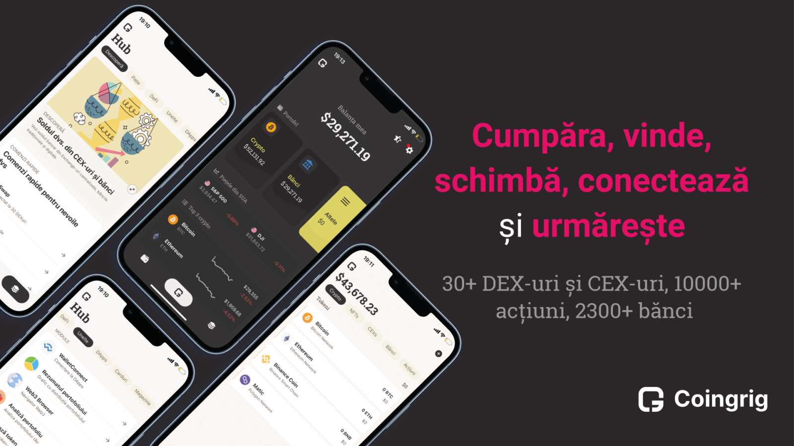 Startup-ul românesc Coingrig lansează un portofel digital ce reunește atât active bancare cât și cry...
