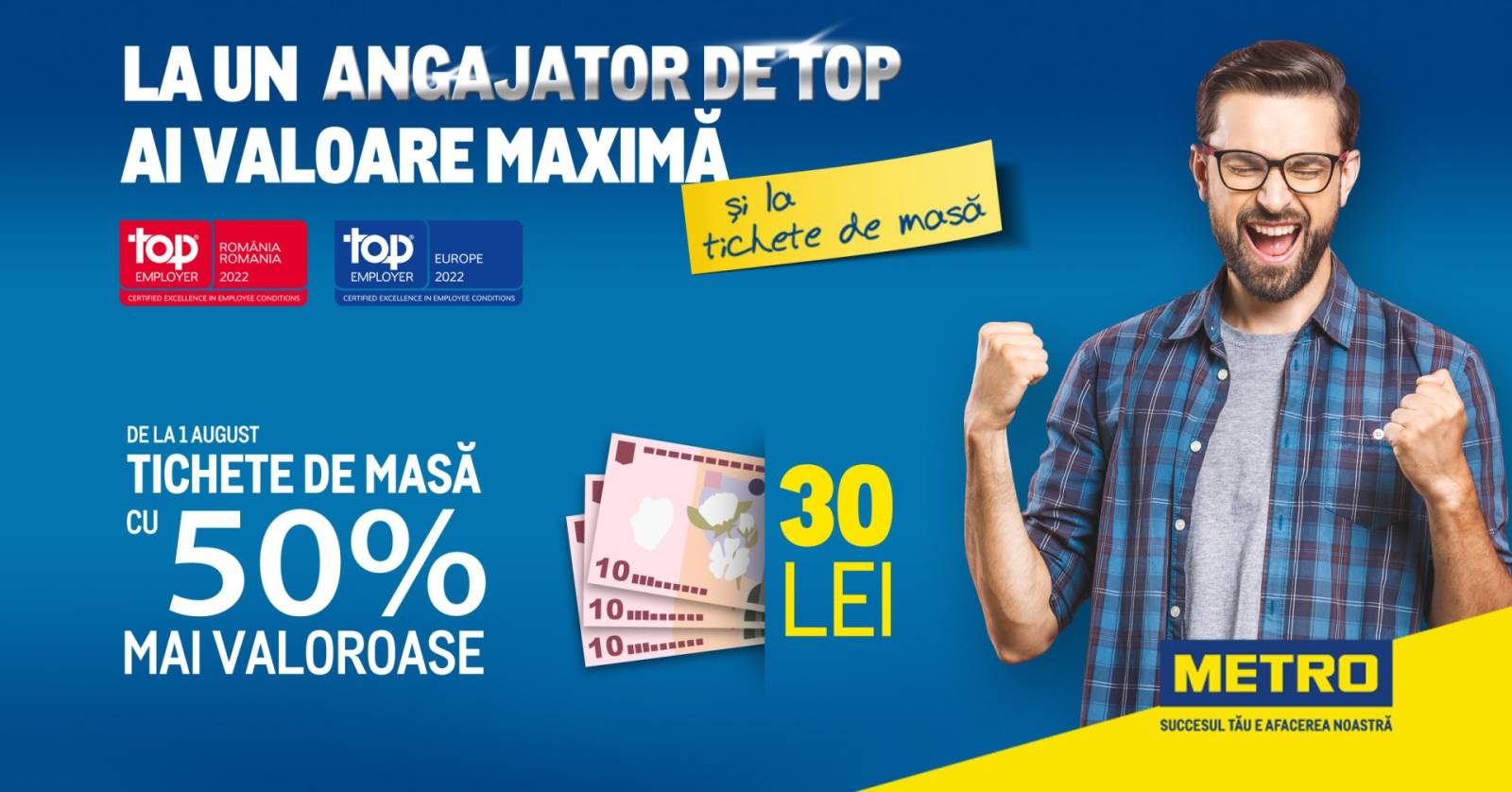 Metro creează peste 200 de noi locuri de muncă. Ce salarii și beneficii oferă