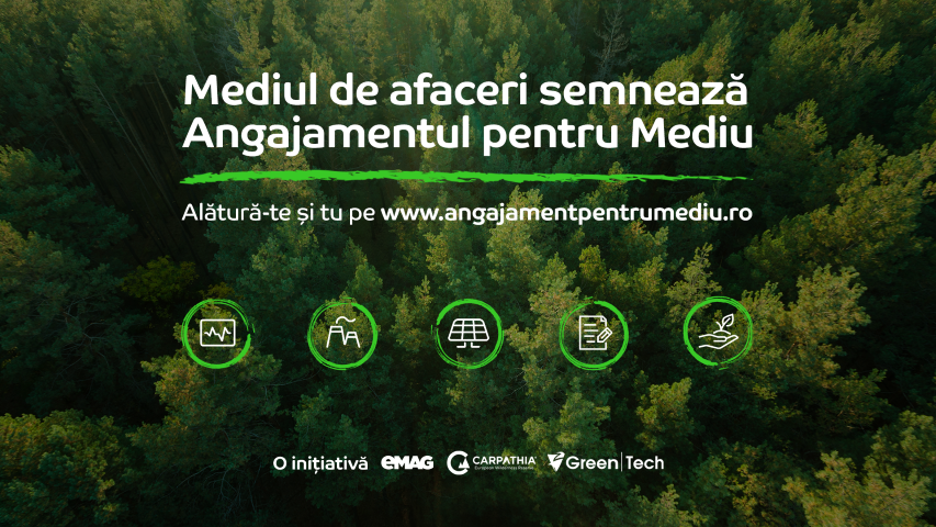50 de companii și ONG-uri au semnat Angajamentul pentru Mediu, primul demers al comunității de aface...