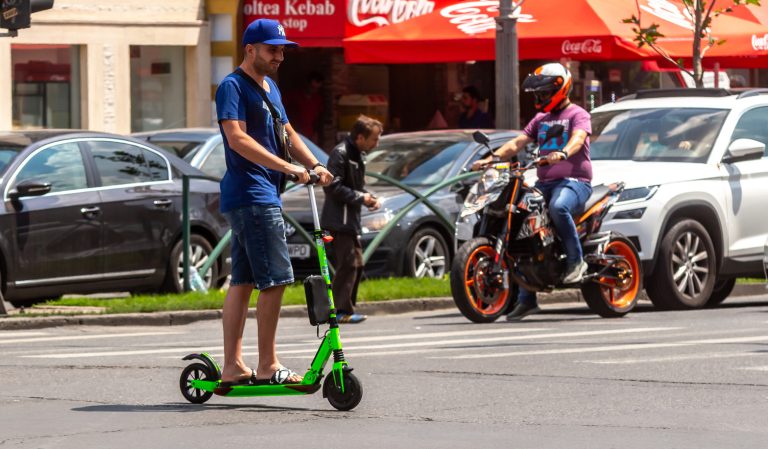 trotinete in trafic