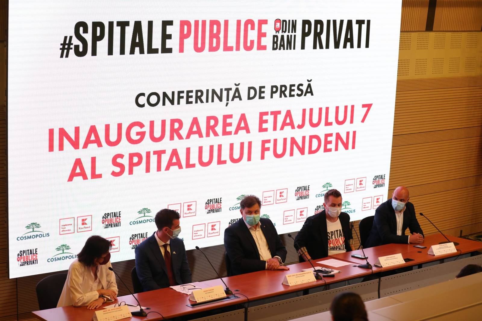 Etajul 7 al Spitalului Fundeni reabilitat de Codin Maticiuc cu ajutorul Kaufland și Cosmopolis