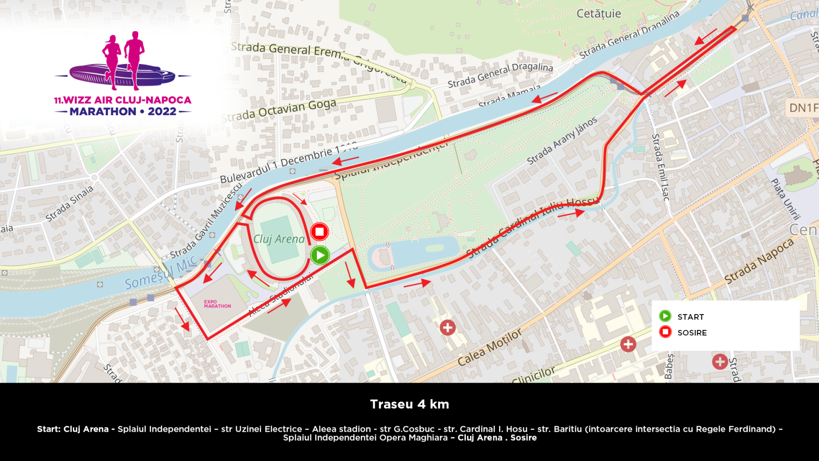 Premii în valoare totală de 21.000 de euro la cea de-a 11-a ediție a Wizz Air Cluj-Napoca International Marathon 3 MIC 4km