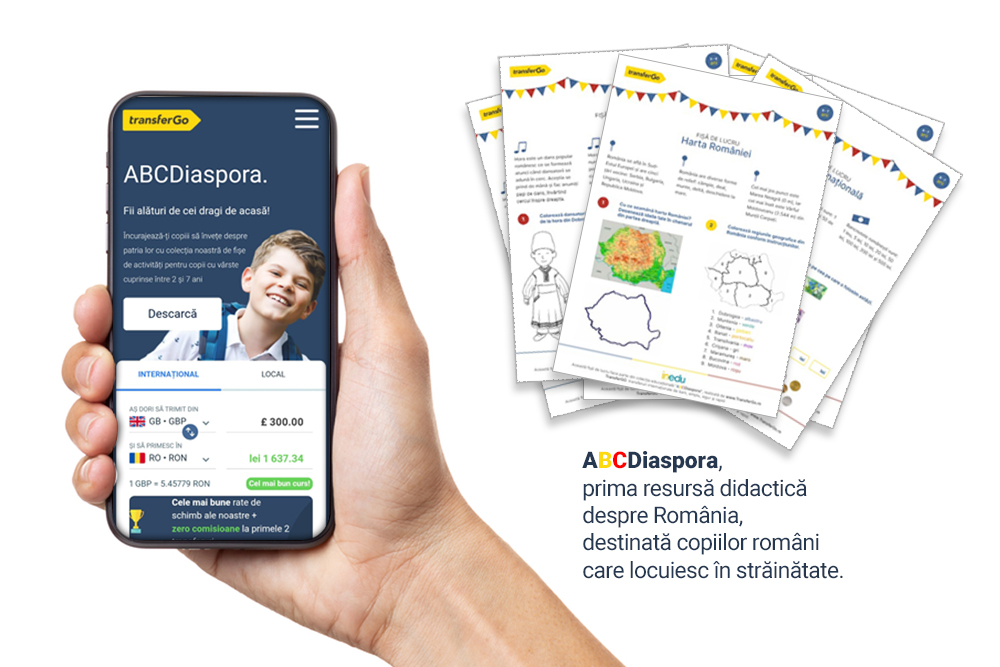 TransferGo a lansat ”ABCDiaspora”: prima resursă didactică despre România, destinată copiilor români...