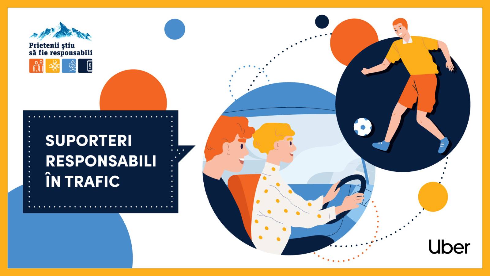 Bergenbier și Uber lansează campania „Suporteri Responsabili în Trafic”