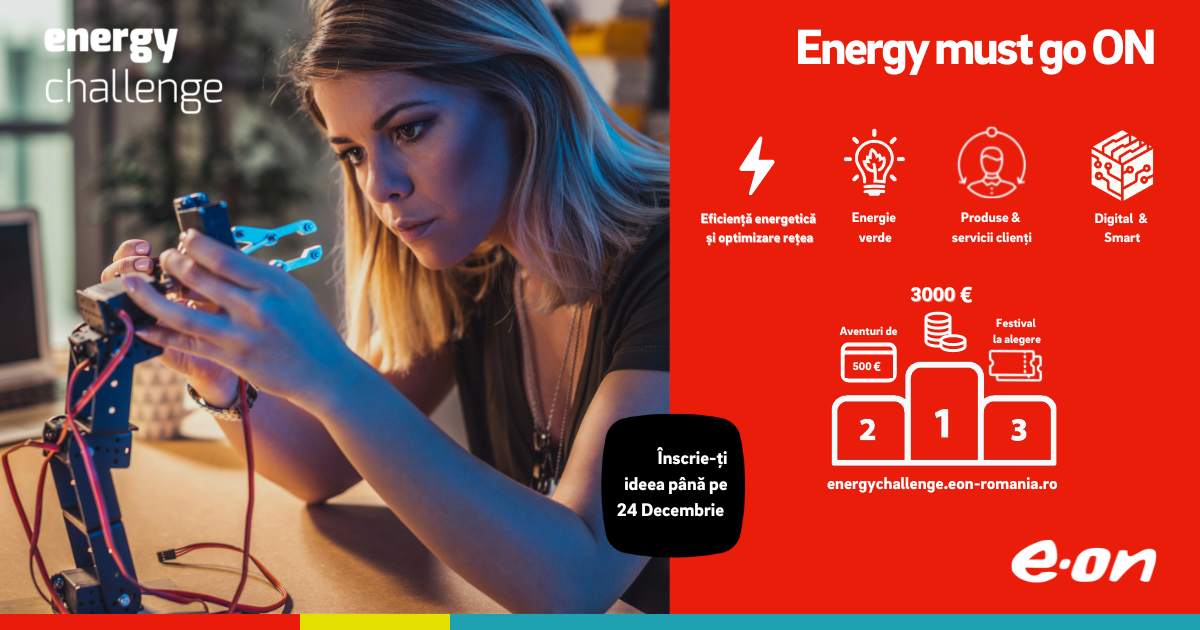 E.ON derulează noi programe dedicate tinerilor. Energy Challenge, ediția 2023