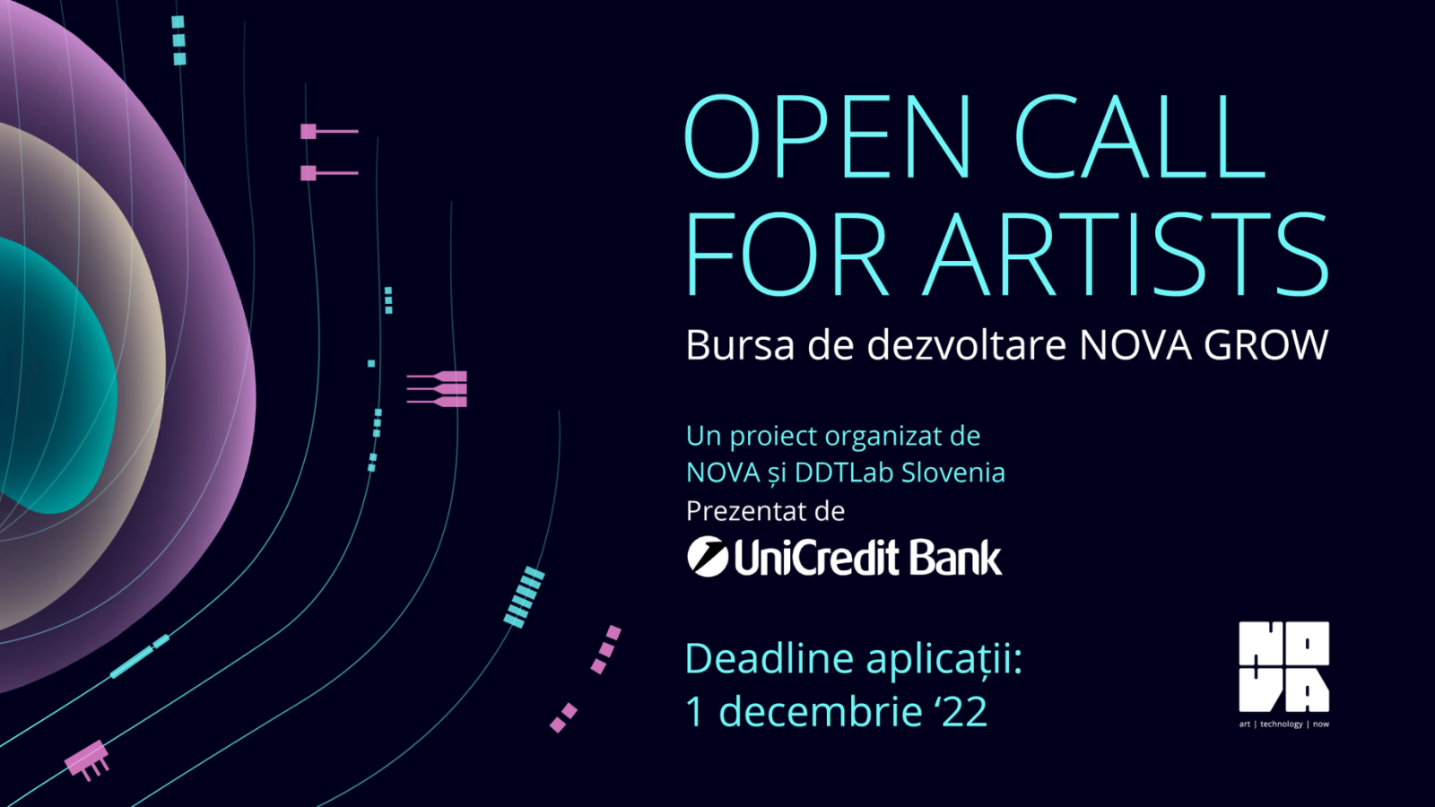 Festivalul NOVA și UniCredit Bank oferă o bursă de dezvoltare artistică prin programul NOVA GROW