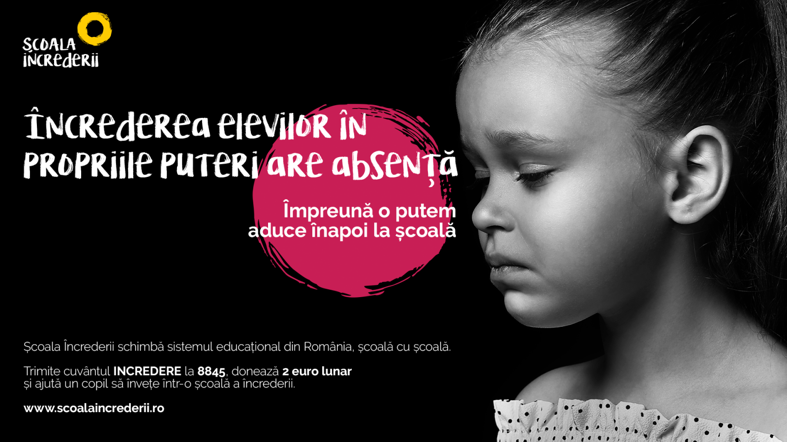 Școala Încrederii lansează campania de donații prin SMS pentru schimbarea modului în care se face ed...