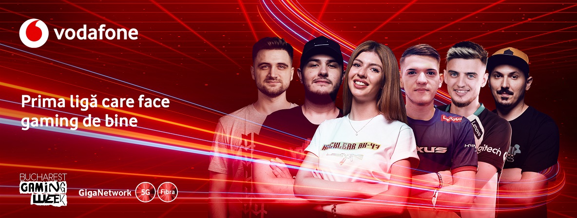 Vodafone conectează fanii cu cei mai tari streameri de gaming din România, la Bucharest Gaming Week