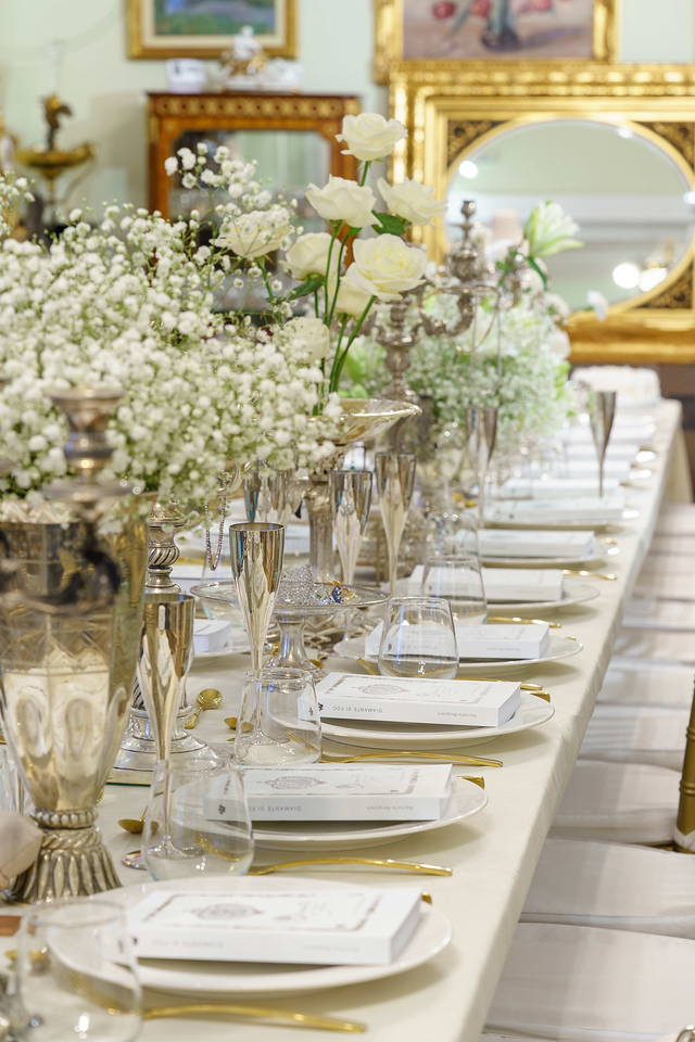 breakfast with diamonds setup