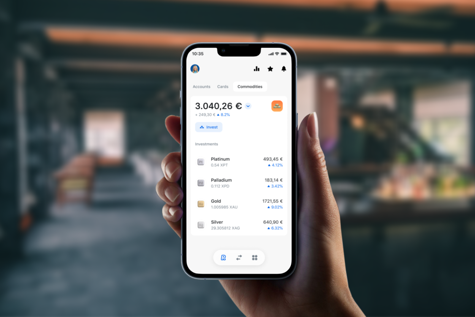 Clienții Revolut pot investi direct în aplicație în platină și paladiu, pe lângă aur și argint