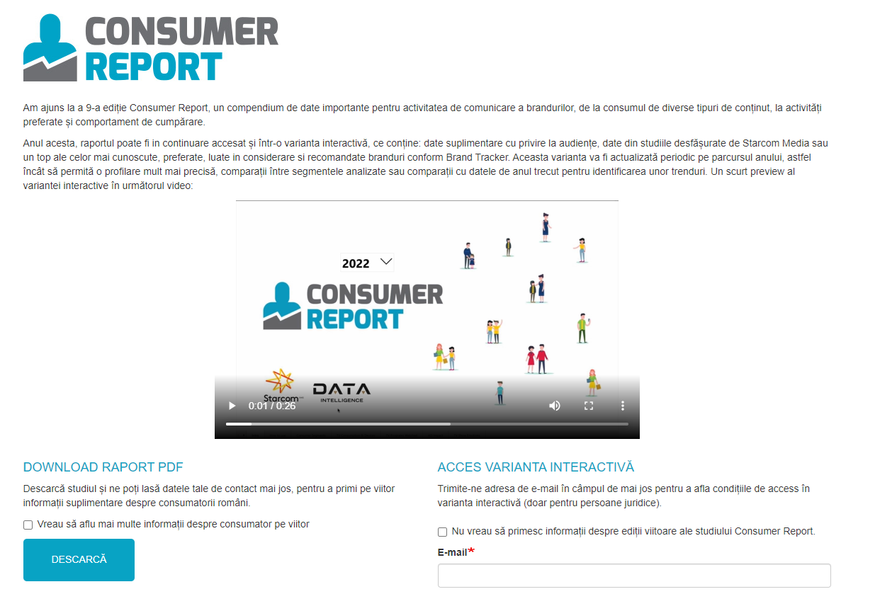 Starcom România lansează Consumer Report, ediția 2022  