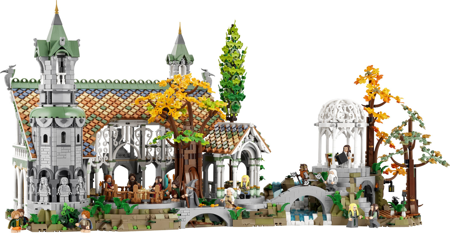 Lumea elfilor din Rivendell, recreată din piese LEGO