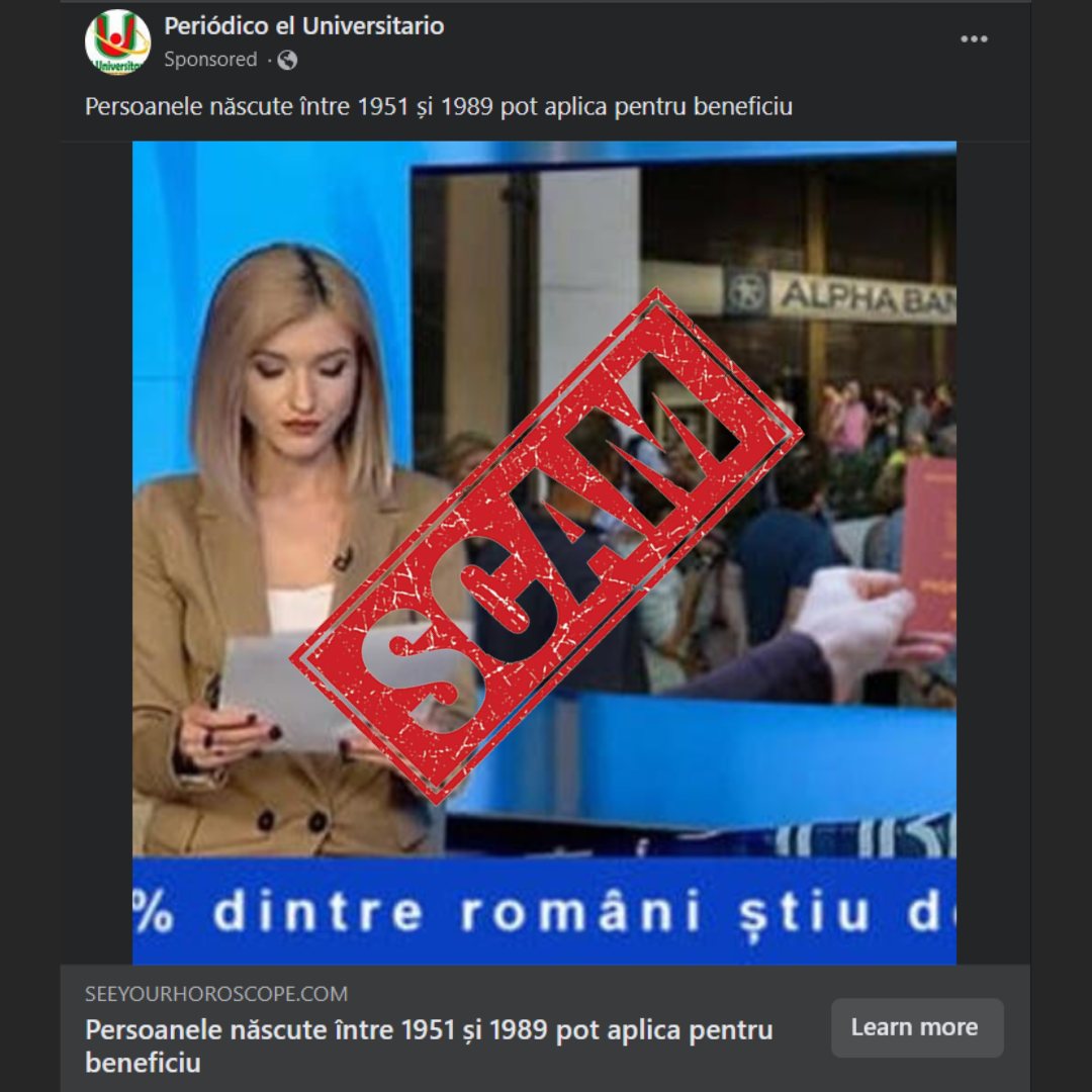 Atenție la campaniile false de pe Facebook. Pot apărea ca reclame sponsorizate