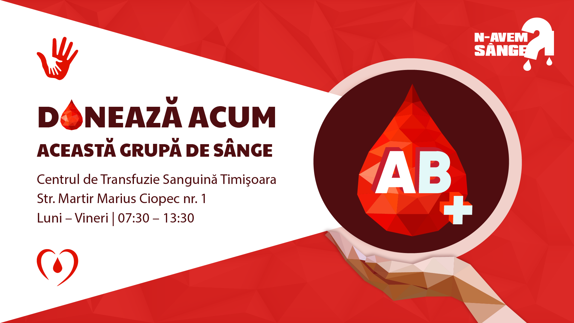 Asociația Hem și Institutul Național de Transfuzie Sanguină (INTS) lansează o campanie de comunicare...