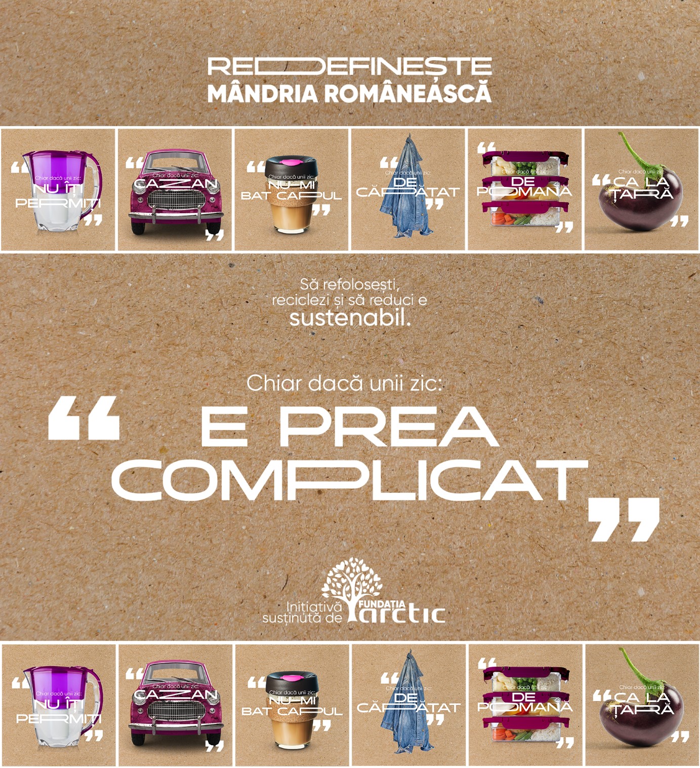 Fundația Arctic îi provoacă pe români să adopte comportamente sustenabile prin campania „Redefinește mândria românească”