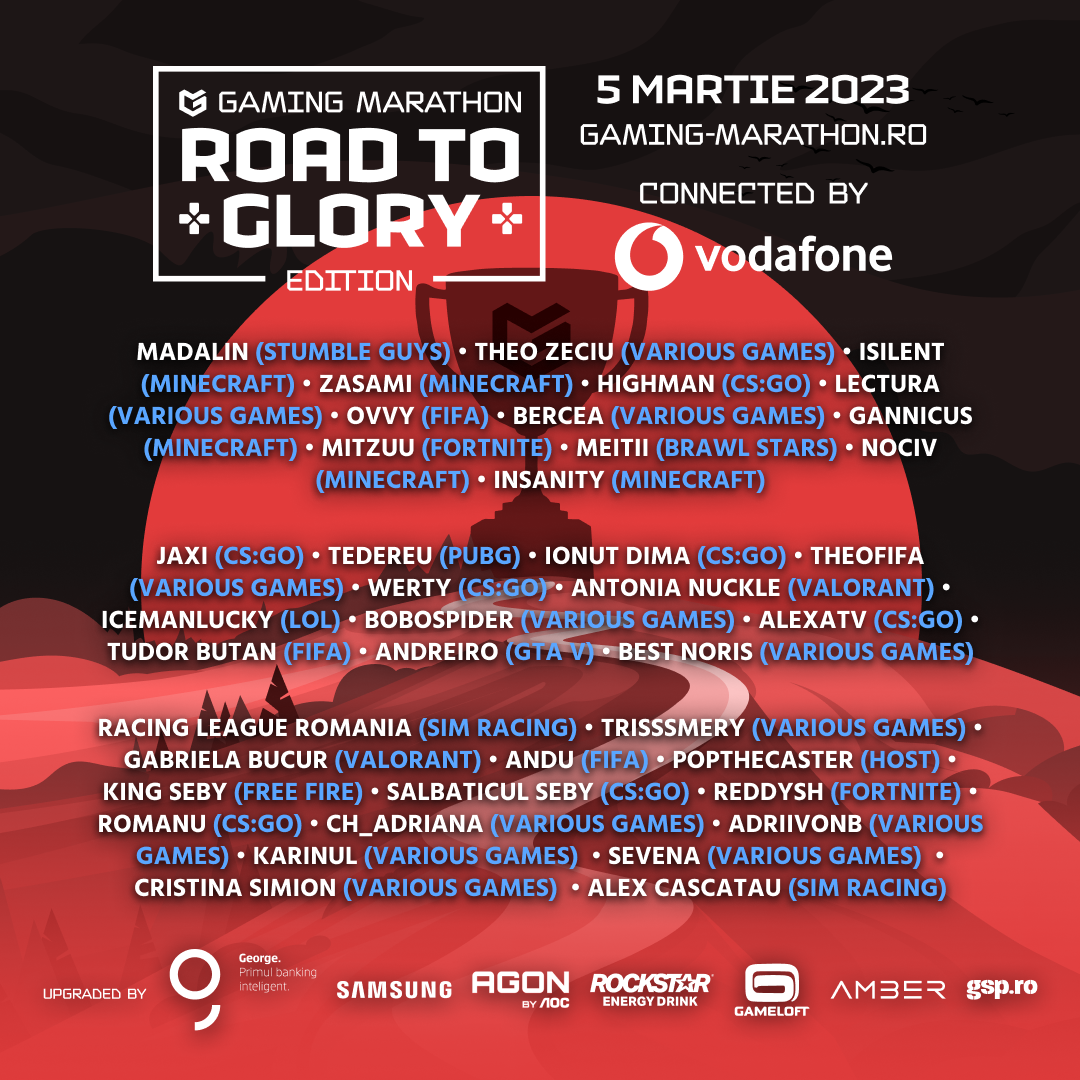 Gaming Marathon, primul mare eveniment de gaming din 2023, va reuni peste 200 de mii de participanți