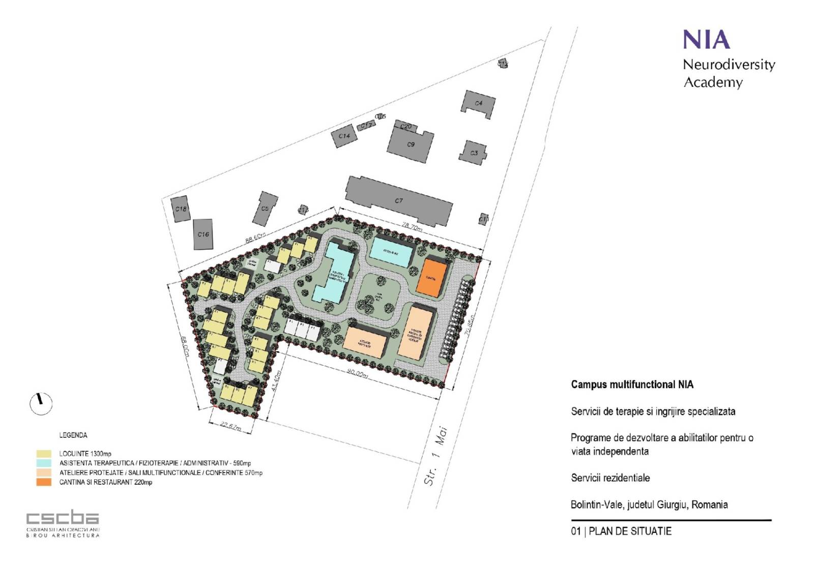 Campusul NIA Academy, dedicat adulților și adolescenților cu autism va fi construit în Bolintin-Vale