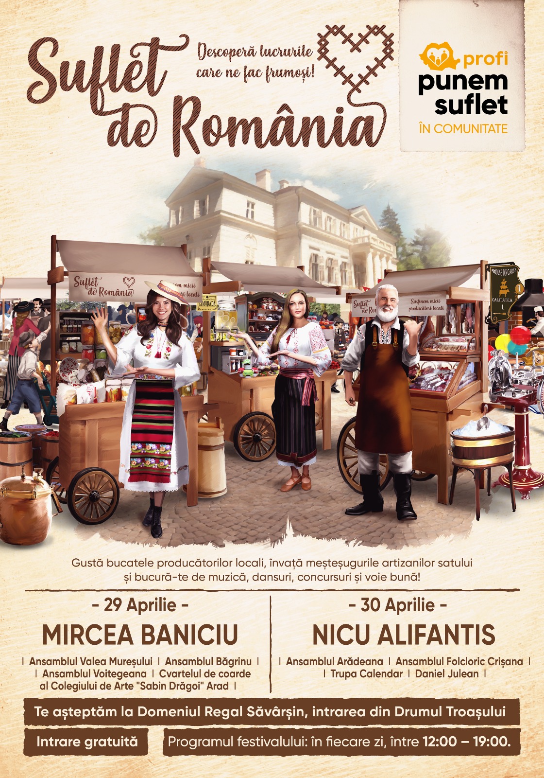 Festival pe Domeniul Regal Săvârșin: Suflet de România