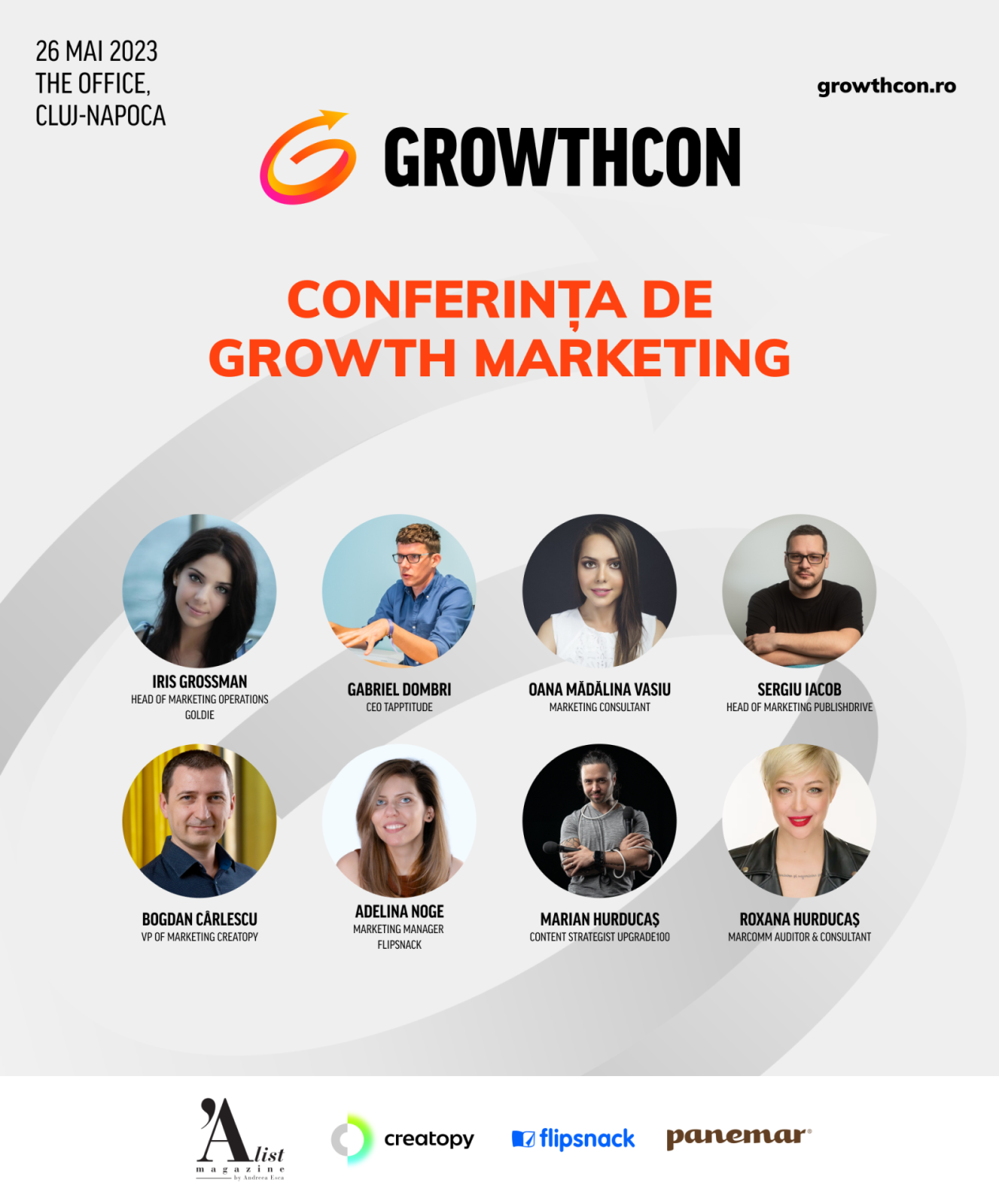 GROWTHCON, conferință pentru marketerii care vor rezultate palpabile 1 poster growthcon