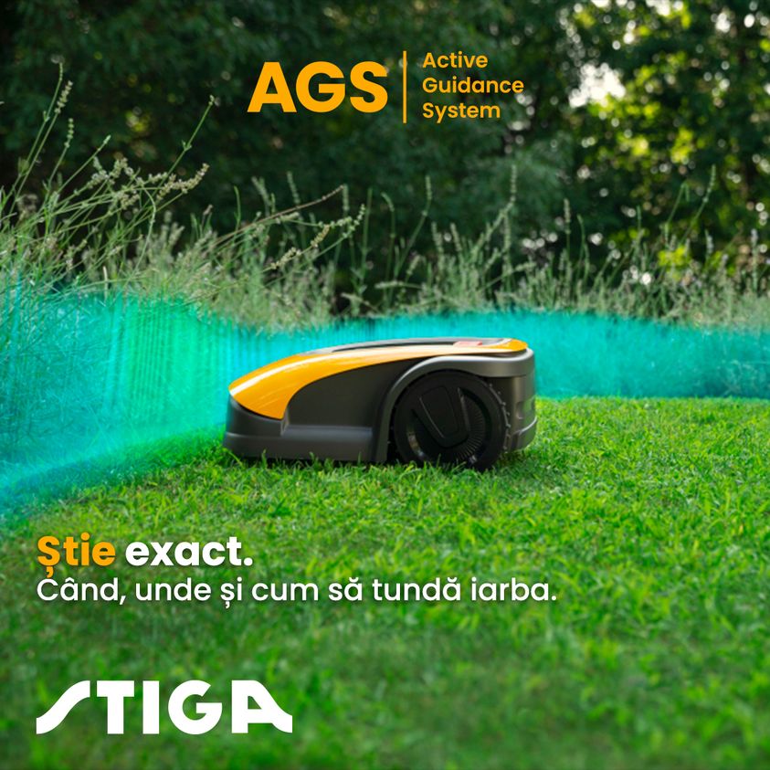 robot de tuns iarba autonom stiga