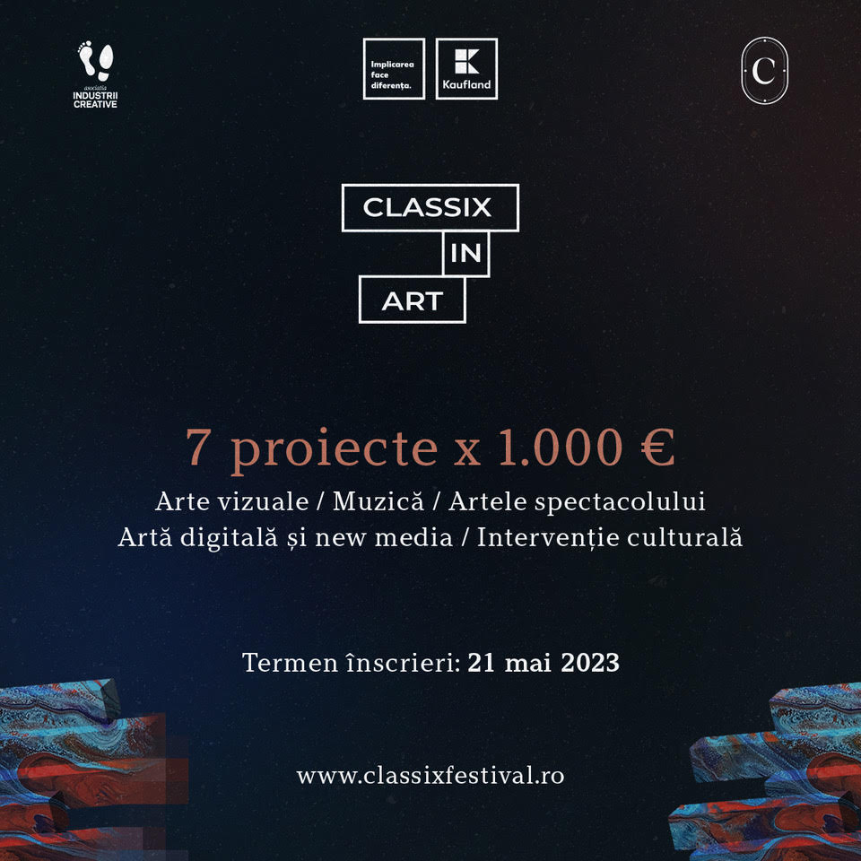 Classix in Art oferă burse în valoare de 7.000 euro