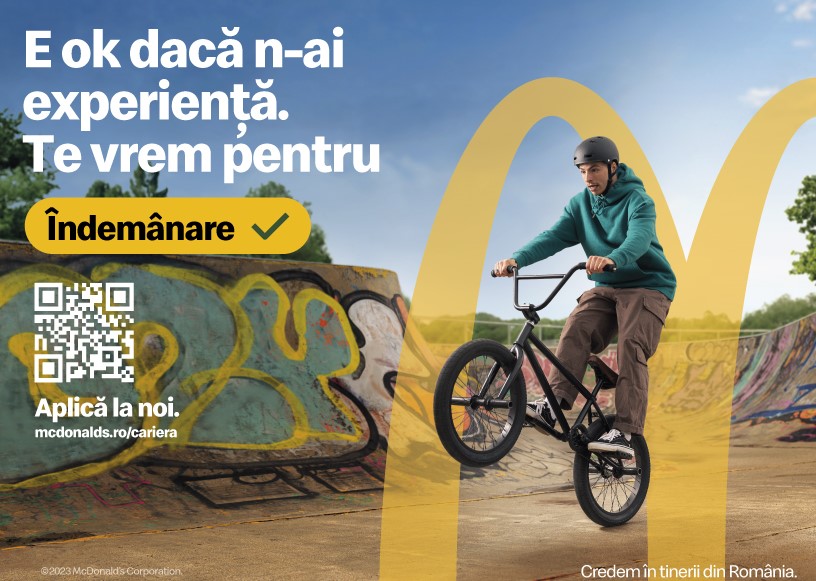 McDonald’s, DDB și Tribal continuă platforma de Employer Branding printr-o nouă campanie, alături de...