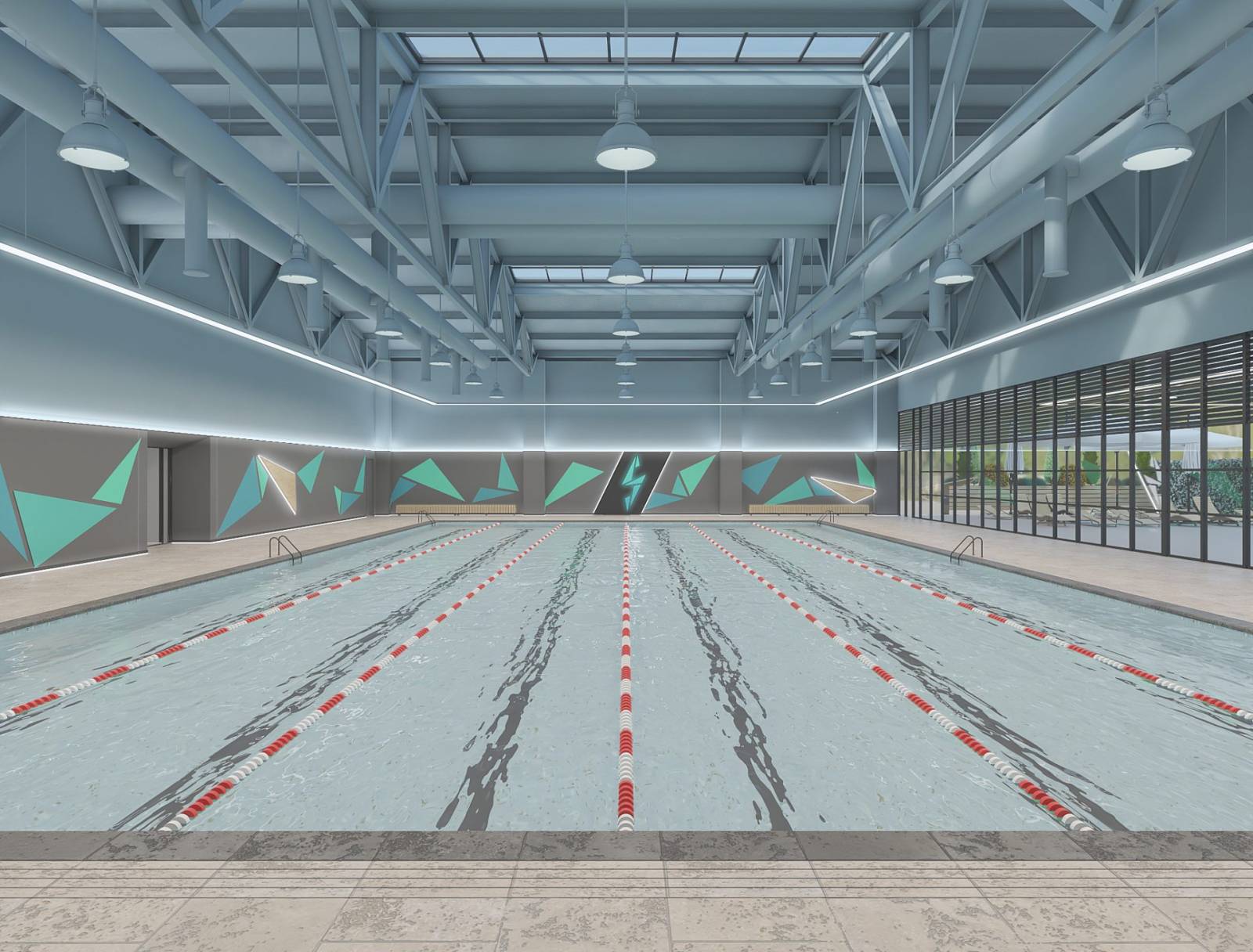 Extinderea mall-ului din Cosmopolis va fi finalizată în vara acestui an 2 SWEAT COSMOPOLIS piscina 03a
