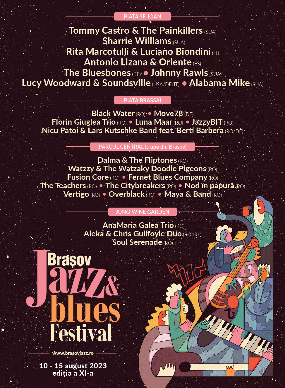 6 zile, 54 de evenimente, 5 scene și peste 100 de artiști din 9 țări la ediția din acest an Brașov Jazz & Blues Festival 4 6 zile, 54 de evenimente, 5 scene și peste 100 de artiști din 9 țări la ediția din acest an Brașov Jazz & Blues Festival