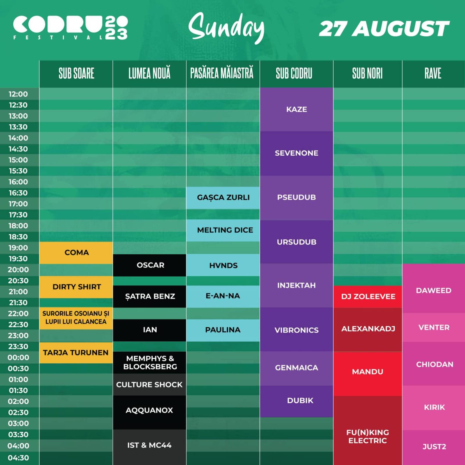 CODRU Festival 2023 are loc în acest weekend 1 duminica 27 august